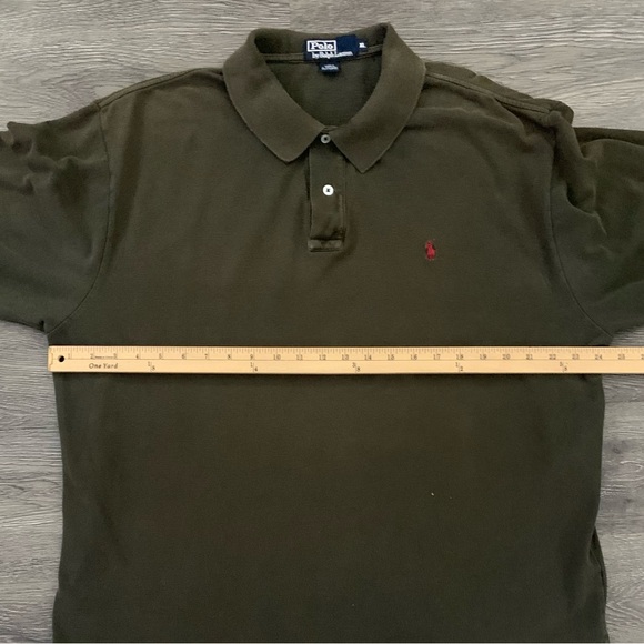 RL POLO SS Dark Olive Cotton Polo - Picture 4 of 5